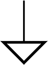 Figure 2. Analog ground schematic symbol.